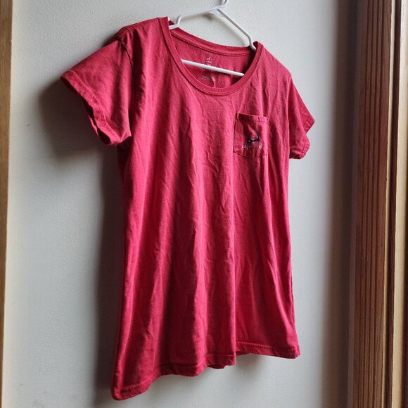 Cuffy's Cape Cod Red American Classic Scoop Neck T-Shirt Size Large - Picture 4 of 16
